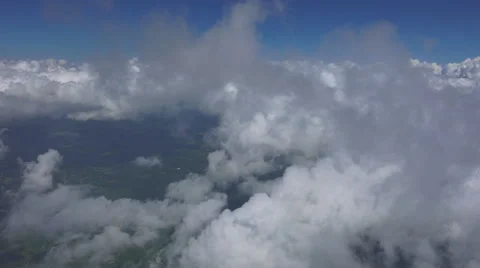 Aerial Puffy Clouds 스톡 동영상 41416600