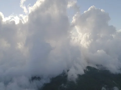 Aerial Puffy Clouds 스톡 동영상 76479468