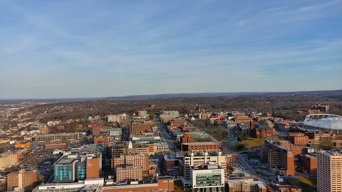 Aerial Pullback View of Syracuse University Campus - Pt. 3 Stock-Footage 196237473