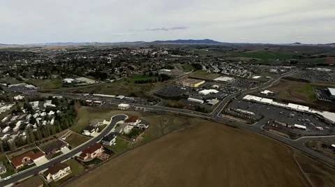 Aerial of Pullman, WA Stock Footage 50452297