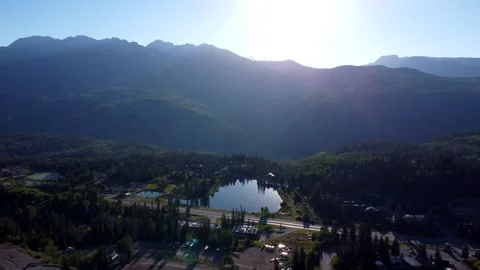 Aerial Purgatory Resort Stock Footage 293341369
