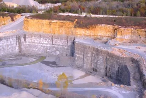 Aerial quarry Video stock 8954939