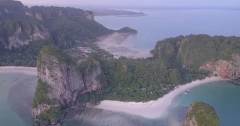 Aerial Railay High Reverse Stock-Footage 80364337