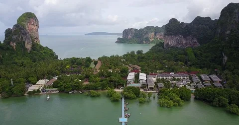 Aerial Railay Overview Video stock 80148769