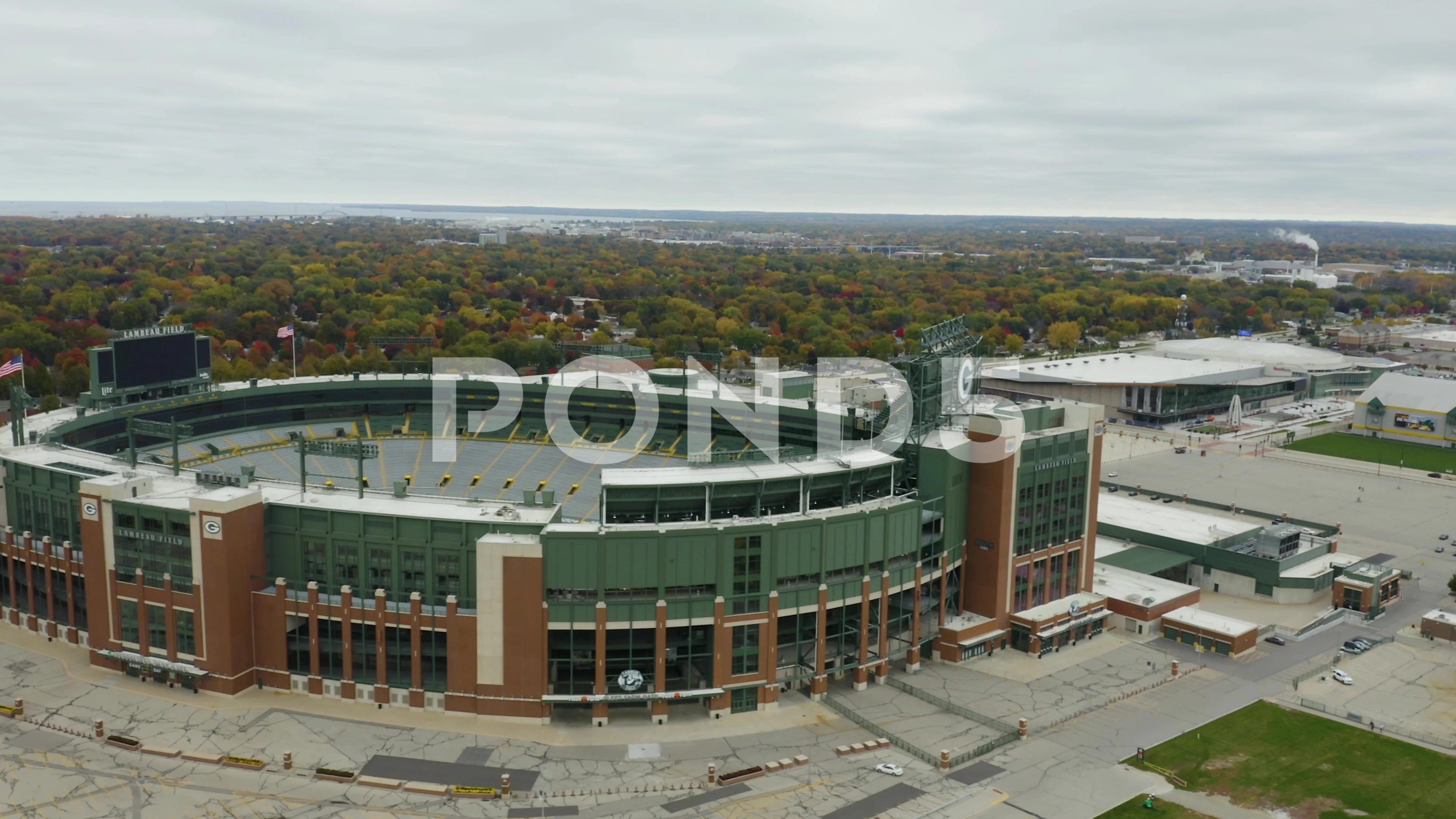 Aerial Views of Lambeau Field