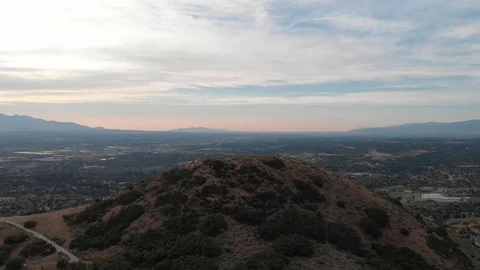 Aerial reveal of the Salt Lake Valley. Stock Footage