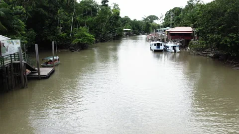 Aerial Of A River In Amazon Forest Stock-Footage 289727052