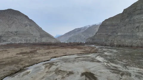 Aerial river canyon Stock Footage 262953973