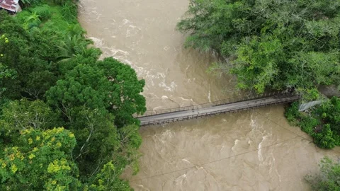 Aerial River Flow Stock Footage 259947269