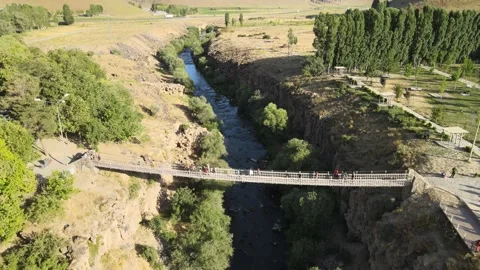 Aerial river landscape Stock Footage 240759749