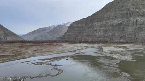 Aerial river valley Video stock 263288830