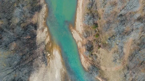 Aerial of River in the Wilderness Stock-Footage 104692665