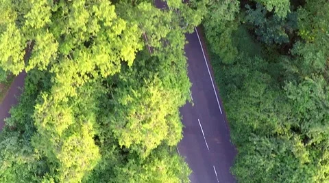 Aerial of the road Stock Footage 51232617