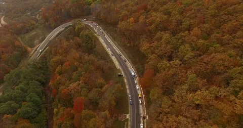 Aerial road Stock Footage 100087003