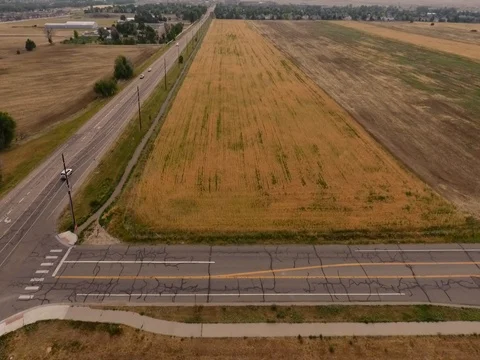 Aerial Road Intersection Stock-Footage 77523614