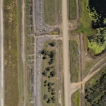 Aerial Road Pattern Stock Photos