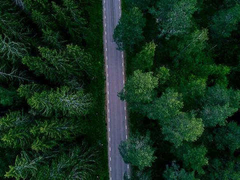 Aerial road Stock-Fotos