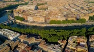 Aerial Of Rome, Italy Tilting Up To Reveal City Stock Footage