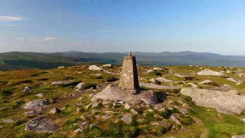 An aerial rotation of a pillar summit. Stock Footage 158184630