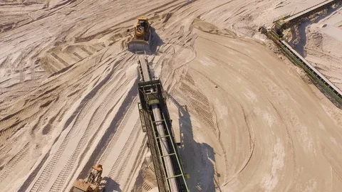 Aerial of salt mining on the Monte Kali 動画素材 116229998
