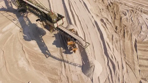 Aerial of salt mining on top of the Monte Kali Stock Footage 116229252