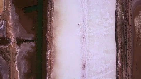 Aerial of salt pan Stock Footage 327243928