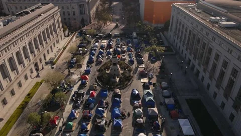 Aerial San Francisco Homeless Stock Footage