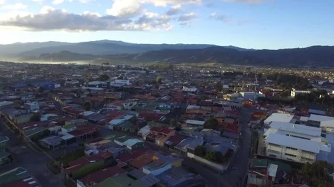 Aerial of San Jose Costa Rica Stock Footage