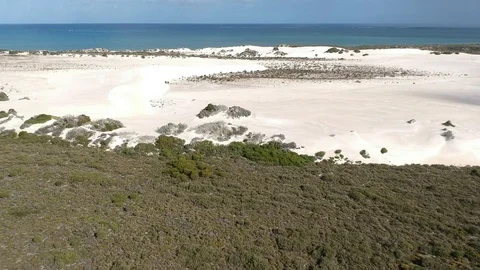 Aerial of a sand dune Stock Footage 102127698