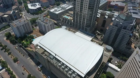 Aerial of Sandton CBD Stock Footage 311922563