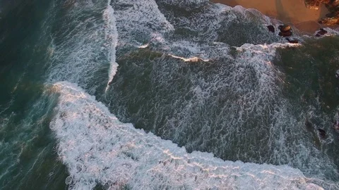 Aerial of Sandy Beach Vidéo 71944161