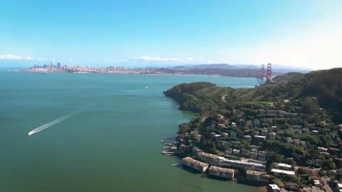 Aerial of Sausalito Stock Footage 168770535