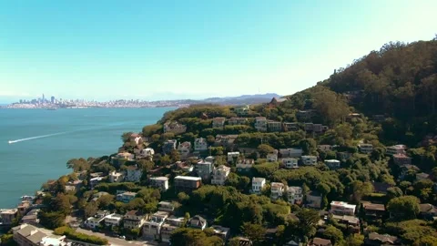 Aerial of Sausalito Stock Footage 168770538