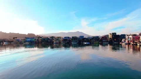 Aerial of Sausalito Stock Footage 168770978