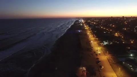 Aerial scene with beach drones. Stock Footage 156988758