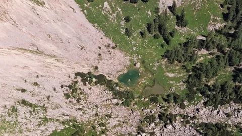 Aerial of Schafberg summit, Upper Austria Stock Footage 93307579