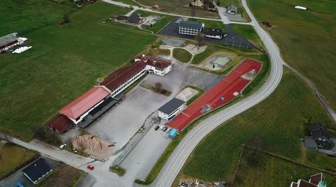 Aerial school 스톡 사진