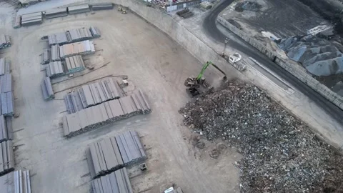 Aerial scrap waste 스톡 동영상 239272535