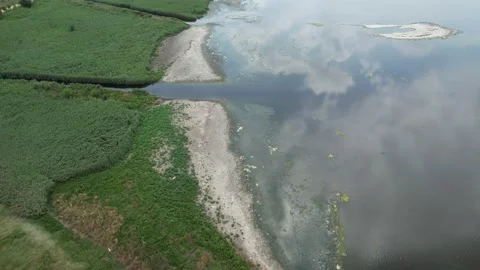 Aerial sea pollution Stock Footage 201964962