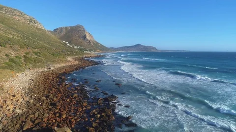 Aerial Seaside View Stock Footage 99006925