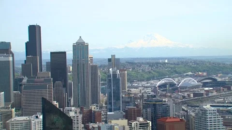 Aerial Seattle View Vídeos de archivo 6615796