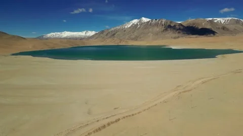 Aerial sequence showing stillness around Kiagar. Stock Footage 310806910