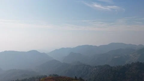 Aerial Serenity: Exploring India Himalayan Range from Above Vídeo Stock 337621624