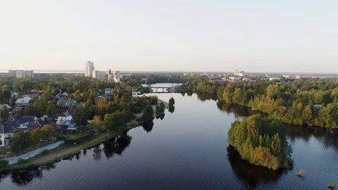 Aerial Sestroretsk Stock Footage 81224829