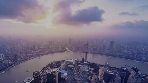 Aerial Shanghai 스톡 동영상 104320295