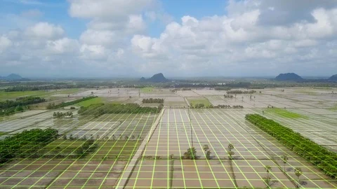 Aerial shot 3d scaner Stock Footage 129383410