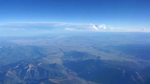 Aerial shot above the clouds in 4K Stock Footage 80668600