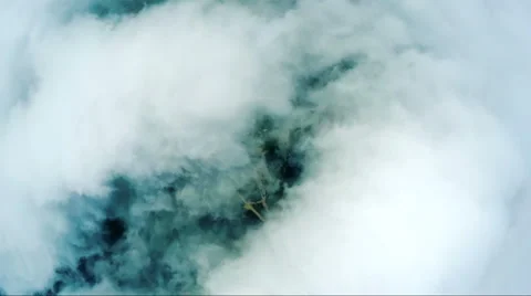 Aerial Shot Above Clouds, rotating movement Stock Footage 63780950