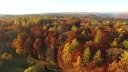 Aerial Shot Of Autumn Landscape In Southern Germany Stock Footage