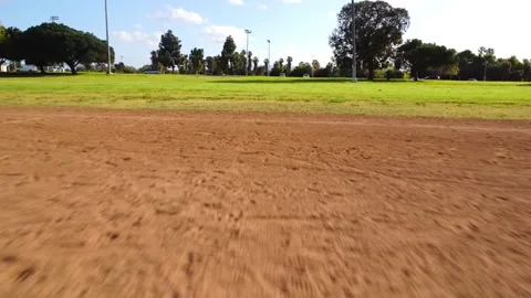 Aerial shot of a baseball field Stock Footage 270380123